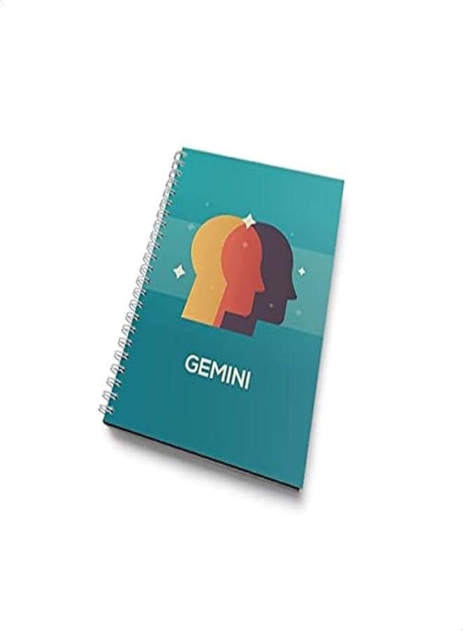 Wooden Notebook A5 Gemini Zodiac